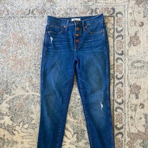 Madewell 10 In high rise skinny jean